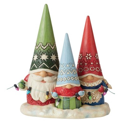 Jim Shore 6.5" Together For Christmas Gnome Family  -  Decorative Figurines