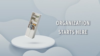 White 71" Adjustable Wood Bookcase with Doors