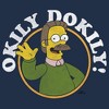 Men's The Simpsons Ned Flanders Okily Dokily Long Sleeve Shirt - 2 of 4