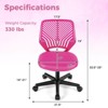 Infans Height-adjustable Ergonomic Kids Desk Chair w/ Universal Casters Working Chair - 2 of 4