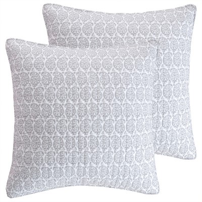 Darcy Paisley Quilted Euro Sham - 2pk - Levtex Home : Target