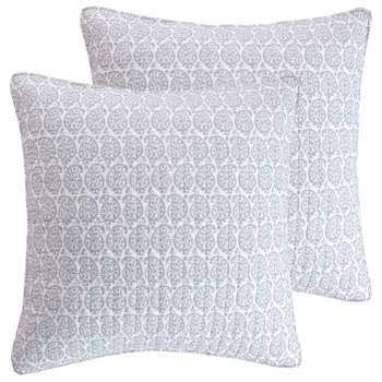Darcy Paisley Quilted Euro Sham - 2pk - Levtex Home