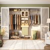Aheaplus 4FT - 8FT Closet Organizer with Hanging Rods, DIY Closet System with 2 Doors for Laundry Room - 4 of 4