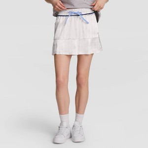 Champion Women's Three Pointer Pleated Mini Skirt - Bright White