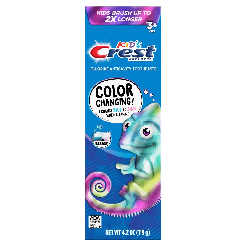 Crest Advanced Kid&#39;s Fluoride Toothpaste, Bubblegum Flavor -  4.2 oz, 1 of 12