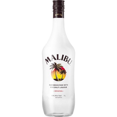 Malibu Coconut Caribbean Rum - 1L Bottle