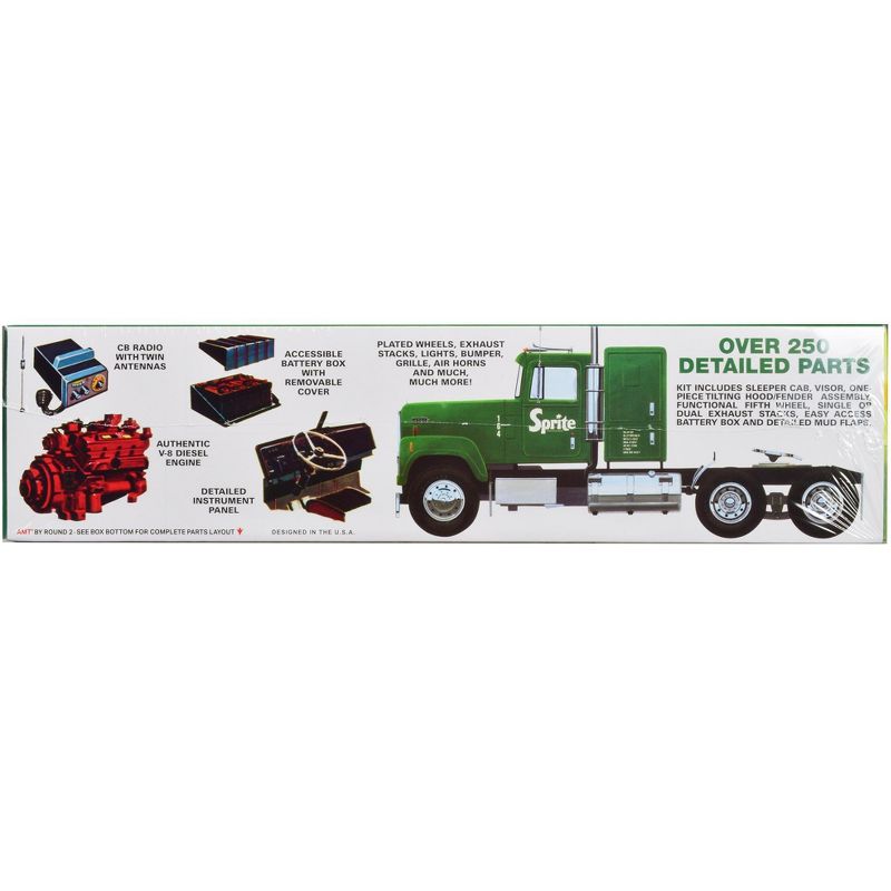 Skill 3 Model Kit International Transtar 4300 Eagle Truck Tractor "Sprite" 1/25 Scale Model by AMT, 3 of 5