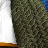 Slickblue Handmade Quilt Set with Two Shams, Vermicelli Quilted, Pre-Washed, Soft 100% TC Fabric - 4 of 4