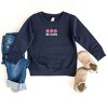 The Juniper Shop Embroidered Be Kind Turning Smiles Toddler Graphic Sweatshirt - 2 of 3