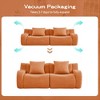 GDFStudio Ferdinand Modern 82.7'' 2-Seater Teddy Upholstered Sectional Sofa with Curved Armrest - 4 of 4