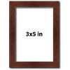 PosterPalooza | Photo Size Classic Modern Brown Frame - UV Acrylic, Foam Board Backing, Hanging Hardware - 2 of 4