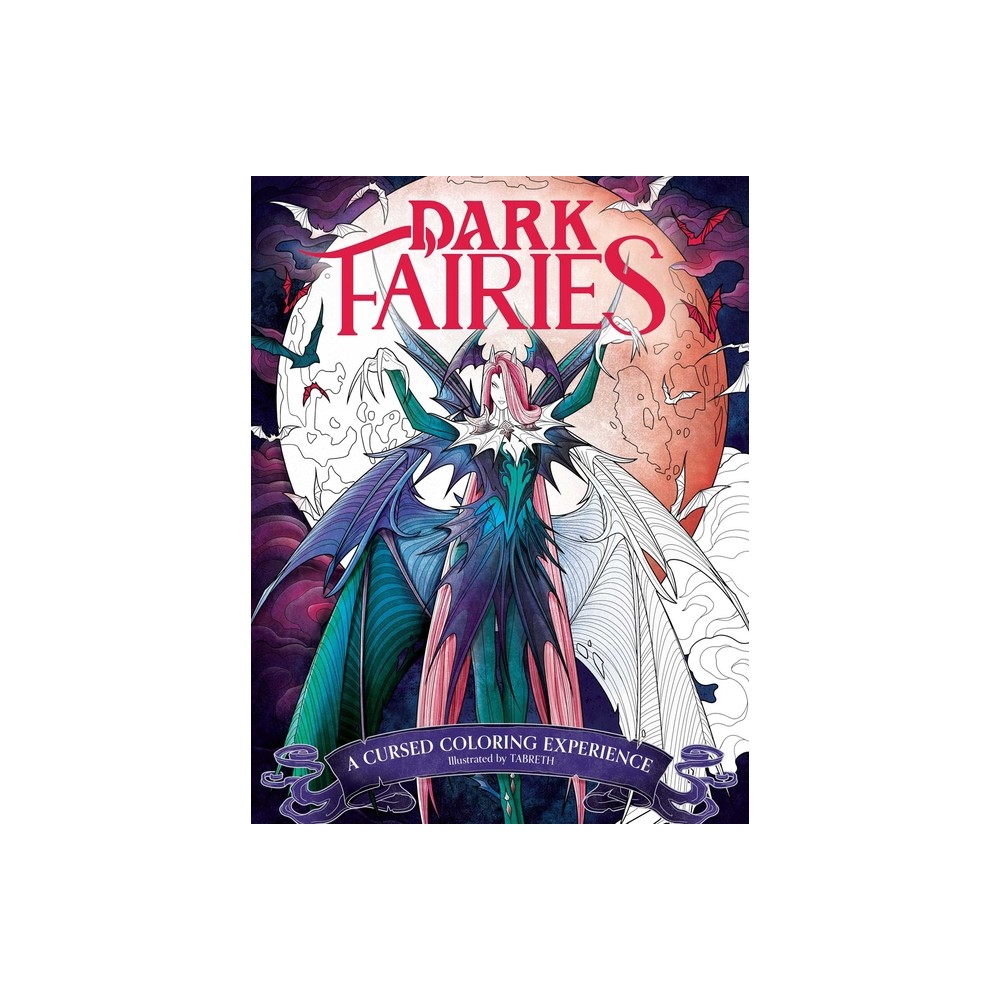 Dark Fairies Coloring - (Paperback)