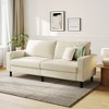 79'' Corduroy Loveseat Sofa – Adjustable Deep Seat Couch for Living Room, Bedroom, or Office - 3 of 4