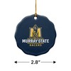Murray State University Primary Logo Porcelain Scalloped Holiday Christmas Tree Ornament - 3 of 4