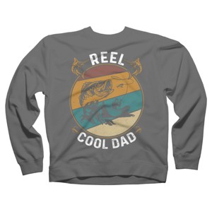 Adult Design By Humans Reel Cool Dad Fishing Boat Trip By KangThien Sweatshirt - 1 of 2