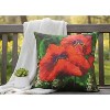 Bright Poppies 18 Inch Botanical Print Pillow by Manual Woodworkers and Weavers - 3 of 3