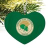 Norfolk State University Primary Logo Heart Love Wood Christmas Tree Holiday Ornament - 2 of 3