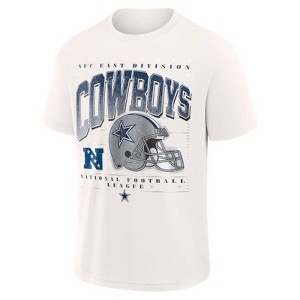 NFL Dallas Cowboys Men's White Short Sleeve Fashion T-Shirt - 1 of 3