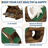 COZONY Cat Exercise Wheel for Indoor Cats 48" Large Running Wheel with 3-Level Jumping Tower, Quiet Treadmill for Multiple Cats - 3 of 4