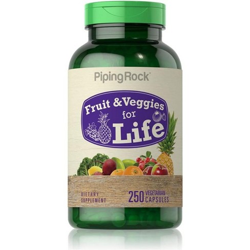 Piping Rock Fruits and Vegetables Supplement | 250 Capsules - image 1 of 1