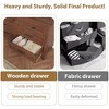 Homhougo 7 Drawer Dressers for Bedroom, Wood Dresser for Closet, 54" Wide Chest Dresser, Modern Chest of Drawers for Living Room Hallway - 4 of 4