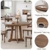 Garvee 47 Inch Round Dining Table for 4 to 6 People – Farmhouse Style Wooden Table with Sturdy Construction, Perfect for Family Gatherings - 3 of 4