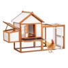 Garvee Chicken Coop for 4-7 Chickens with Nesting Box and Removable Tray, Large Hen Coop Weatherproof Outdoor with Ramp Run and Resting Area - 2 of 4