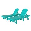 WestinTrends Malibu Adirondack Poly Reclining Chaise Lounge With Wheels (Set of 2pcs) - 3 of 3