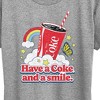 Women's - Coca-Cola - Have A Coke And A Smile Short Sleeve Graphic T-Shirt - 2 of 4