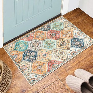 Area Rug, Rugs for Living Room, Washable Rug, Vintage Rugs for Entryway, Traditional Floor Cover, Thin Carpet, Kitchen Distressed Non Slip Mat - 1 of 4