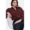Women's Plus Size Hadlee Shirt - dark cherry | CITY CHIC - 4 of 4