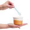 Blue Panda 100 Pack Ice Cream Cups with Spoons, Disposable Dessert Bowls for Sundae Bar, Frozen Yogurt, 8 oz - 4 of 4