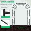 DoCred Large Tall Garden Arch Trellis for Climbing Plants Outdoor, 87in Tall Metal Garden Arbor Wedding Arches for Lawn, Party, Backyard Decoration - 3 of 4