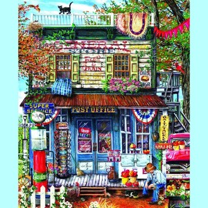 Sunsout Hanging Out at the General Store 1000 pc   Jigsaw Puzzle 29749 - 1 of 4