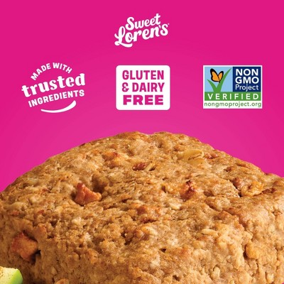 Sweet Loren's Gluten Free & Vegan Apple Cinnamon Oatmeal Bars - 9.5oz/6ct
