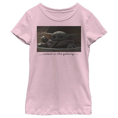 Girl's Star Wars The Mandalorian The Child Cutest In The Galaxy T-shirt :  Target