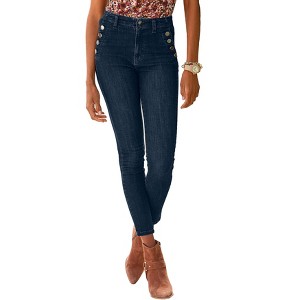 Women's High Waisted Pants - LASCANA - 1 of 4