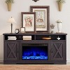 63" Farmhouse TV Stand with 26" Fireplace - 3 of 4