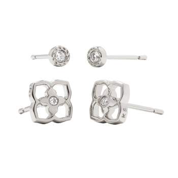 Women's Earring Back 28 pc Brass Stud Earring Back - A New Day™ Gold/Clear/Silver