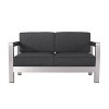 NicBex Mid-Century Modern Upholstered Loveseat 2 Seater Sofa - 2 of 4