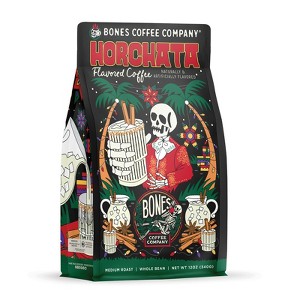 Horchata Medium Roast, Ground Coffee, Whole Bean Coffee, or Keurig K-Cup Coffe Pods, Bones Coffee Company, 12 oz & 12 ct - 1 of 2