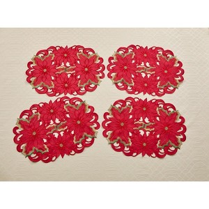 BrylaneHome Set Of 4 Embroidered Cut-Out Placemats - 1 of 1