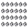 24PCS Sport Theme Christmas Ball Ornaments Set,Football Baseball Basketball Soccer Hanging Decorations with Sparkle for Xmas Tree Holiday Party Decor - 2 of 4
