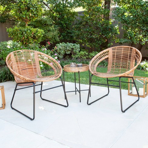 Alaneace 3pc Outdoor Patio Bistro Set Aiden Lane Target - Outdoor Patio Bistro Table And Chairs