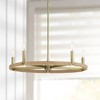 Minka Lavery Soft Brass Pendant Chandelier 26 3/4" Wide Farmhouse Natural Rope 5-Light Fixture for Dining Room House Foyer Kitchen - 2 of 4