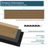 SMARTSTANDARD 105.9 in. x 20.47 in. x 0.9 in. Slat Wood Acoustic Sound Absorbing 3D Decorative Wall Paneling, 2-Pack - 3 of 4