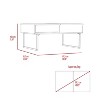 TV Storage Stand for 60-Inch TVs - 56" Console with 3 Open Shelves & 2 Internal Shelves - 3 of 4