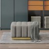 Foot Stool, Button-tufted Footrest Ottoman, Velvet Soft Home Bedroom Stool, Extra Seating For Living Room Bedroom Entryway - 2 of 4