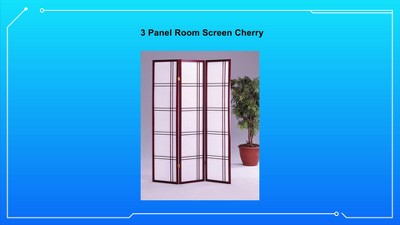 Natural Pine Wood Shoji Folding Room Divider Screen