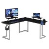 Warrior L Shaped Gaming Desk Black - Techni Sport : Target